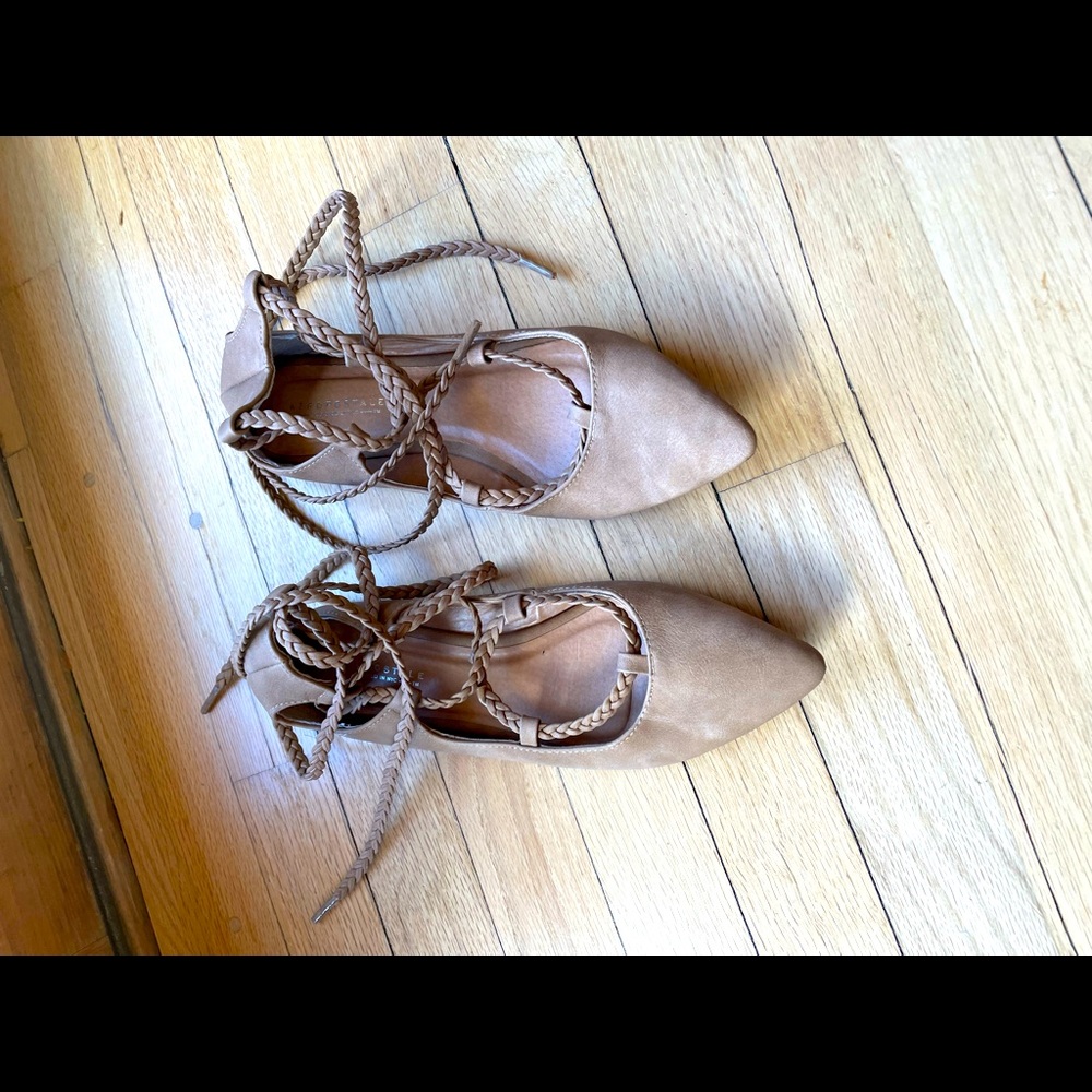 Aeropostale lace up flats